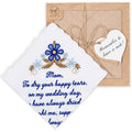 The Original “Happy Tears” Mom (Blue) Wedding Handkerchief