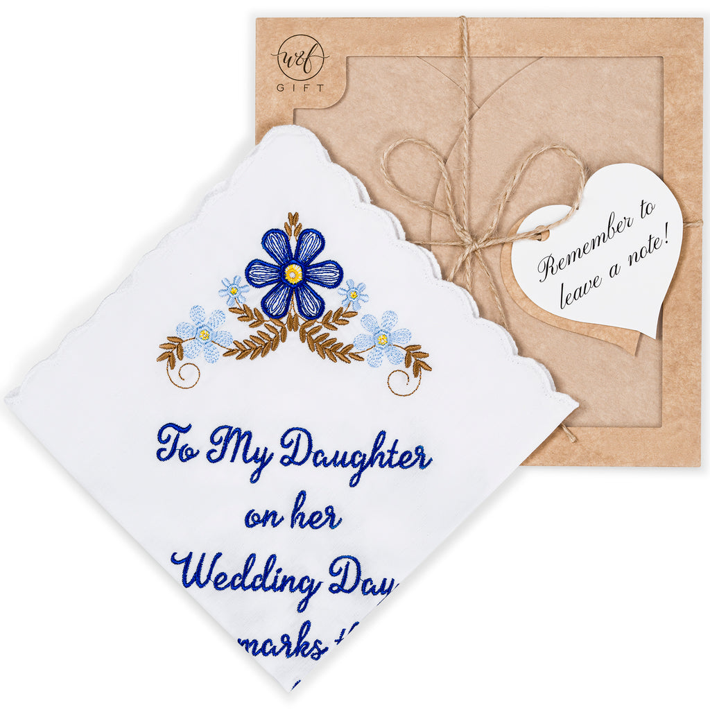 The Original “Happy Tears” To My Daughter Wedding Handkerchief