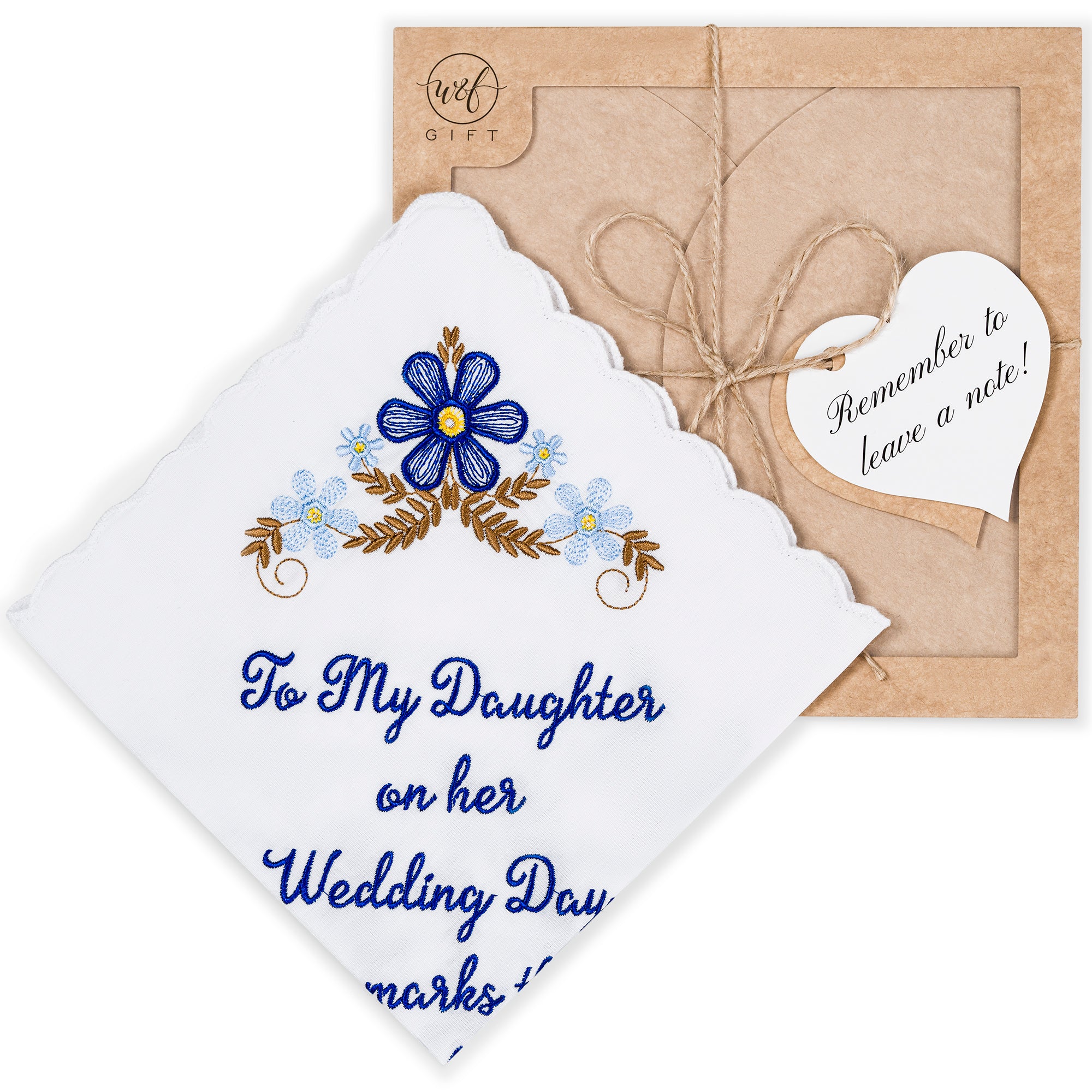 The Original “Happy Tears” To My Daughter Wedding Handkerchief