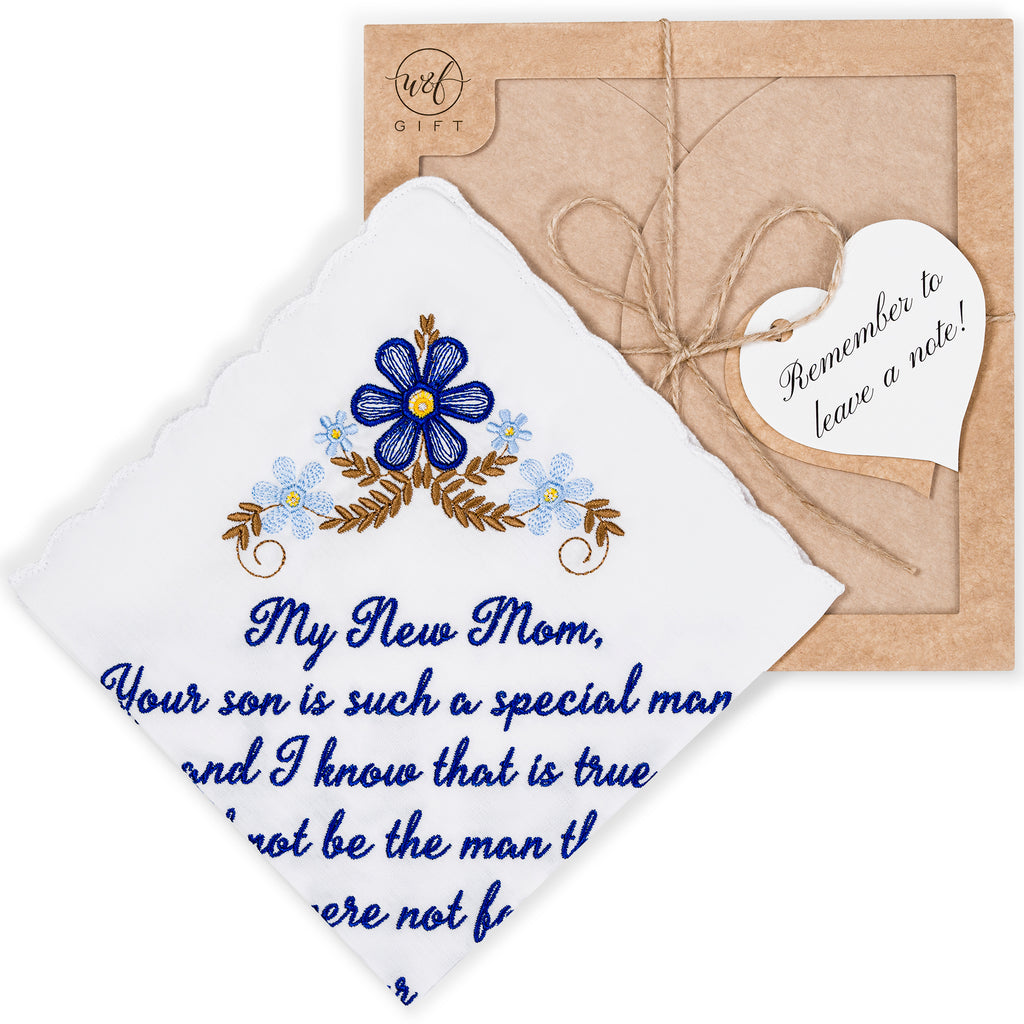 The Original “Happy Tears” New Mom (Blue) Wedding Handkerchief
