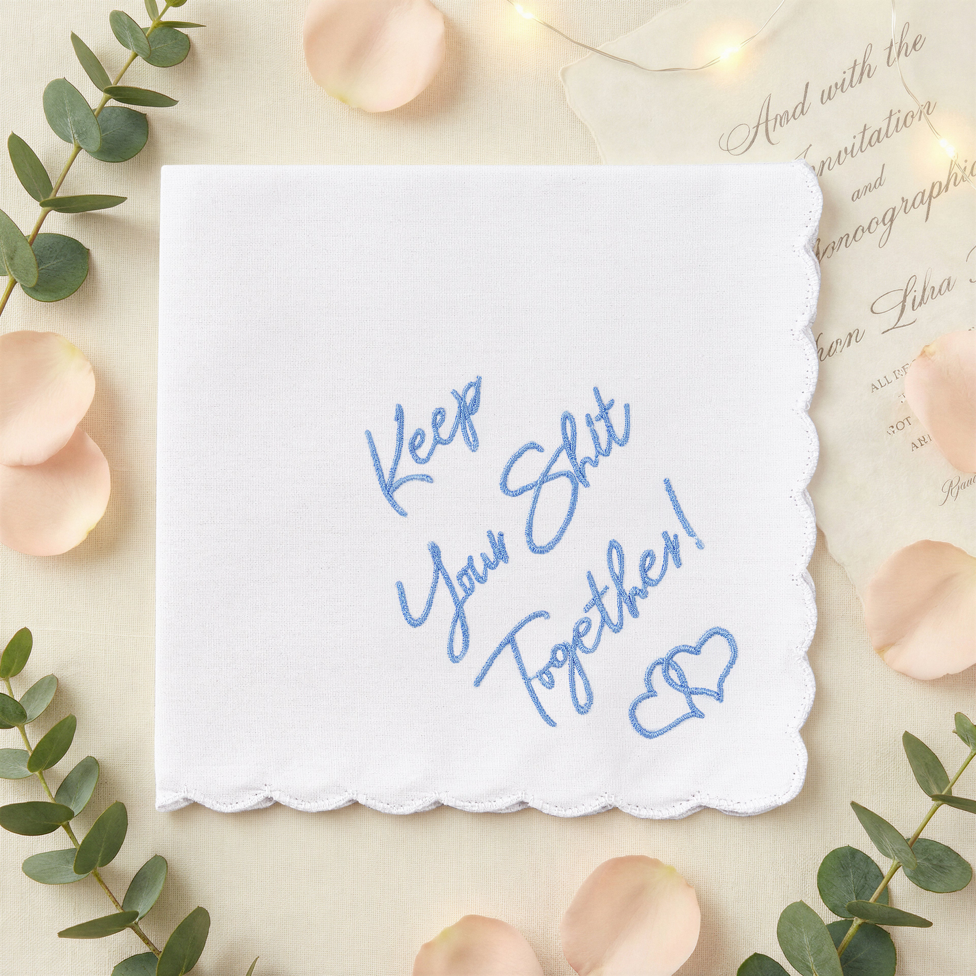 The Original "Keep Your Sh*t Together" Mother of the Bride Handkerchief