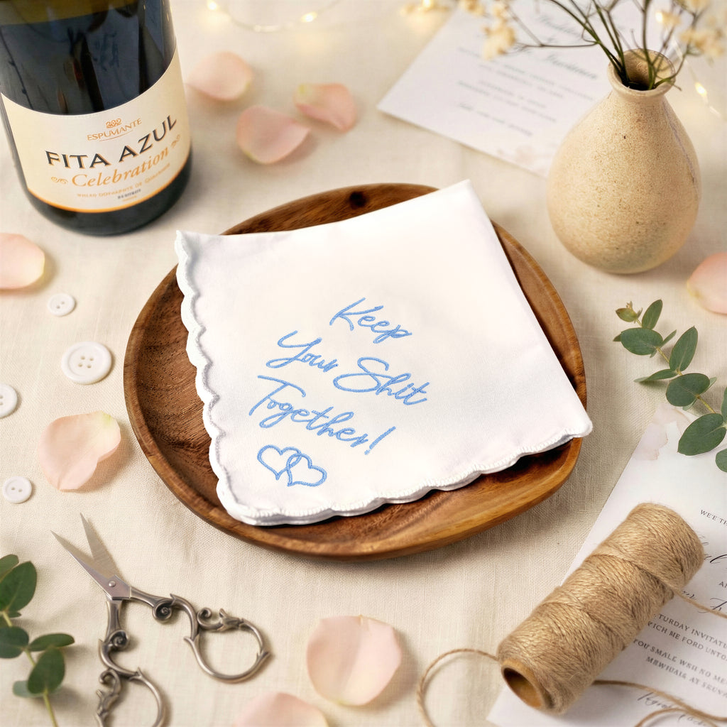 The Original "Keep Your Sh*t Together" Mother of the Bride Handkerchief