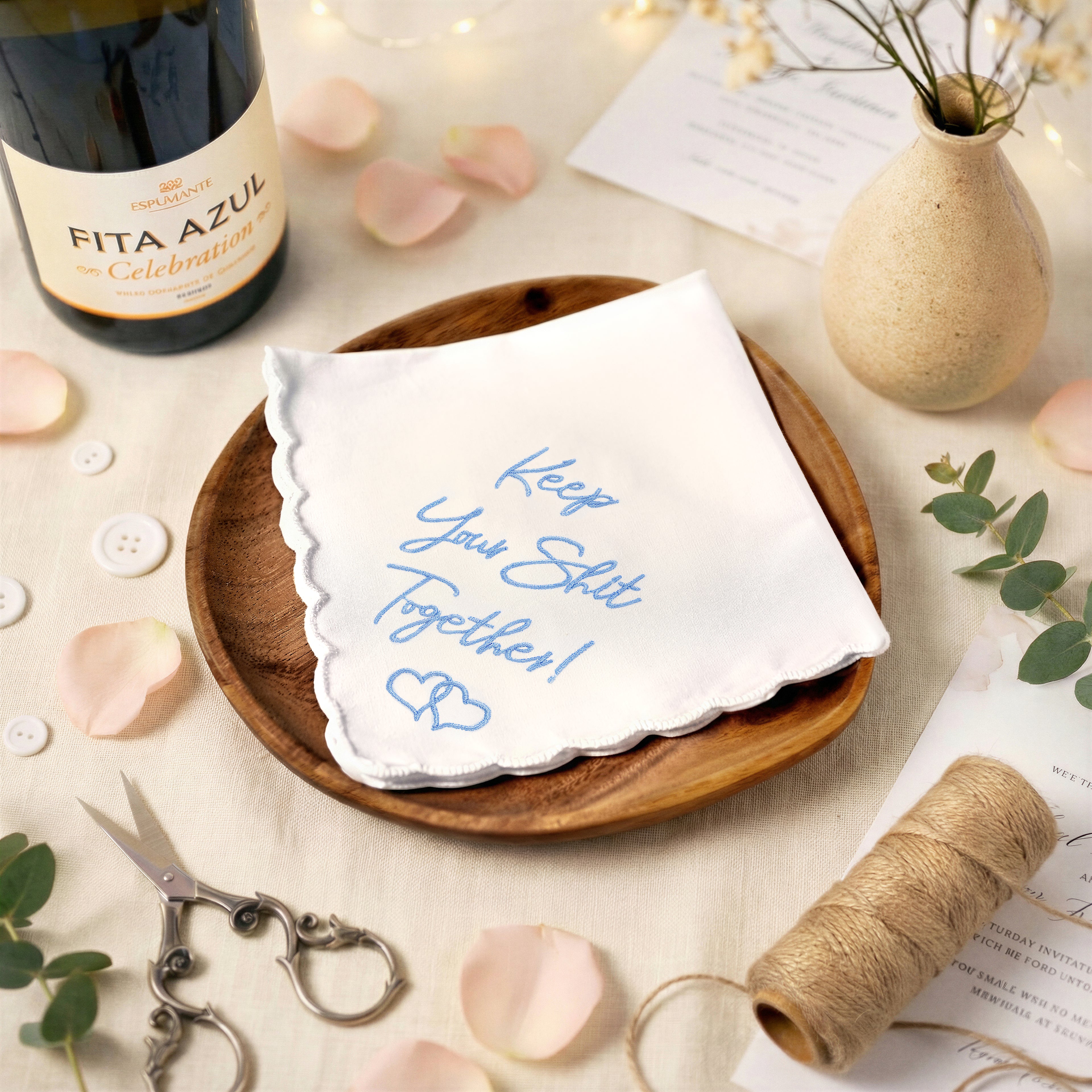 The Original "Keep Your Sh*t Together" Mother of the Bride Handkerchief