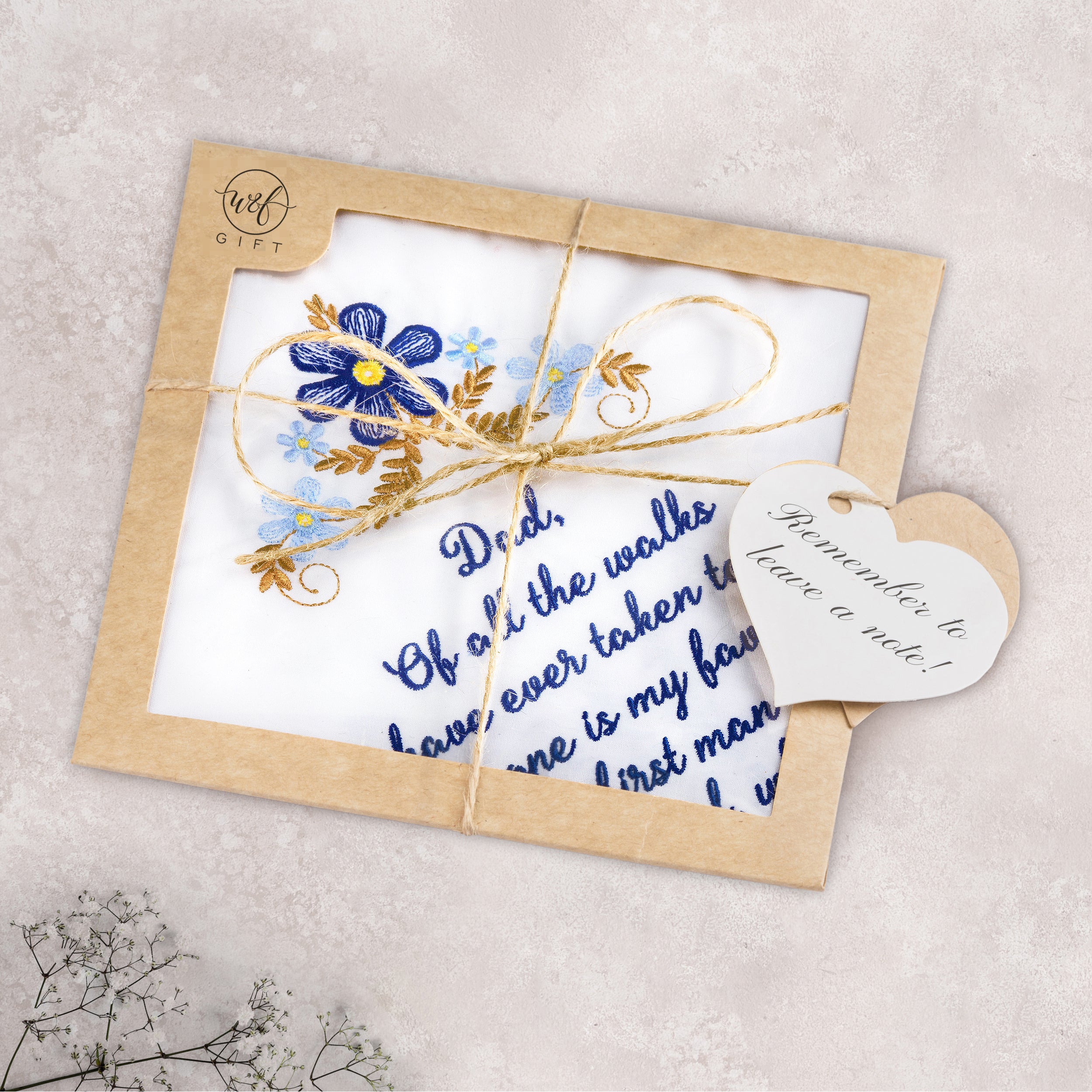 The Original “Happy Tears” Dad Wedding Handkerchief