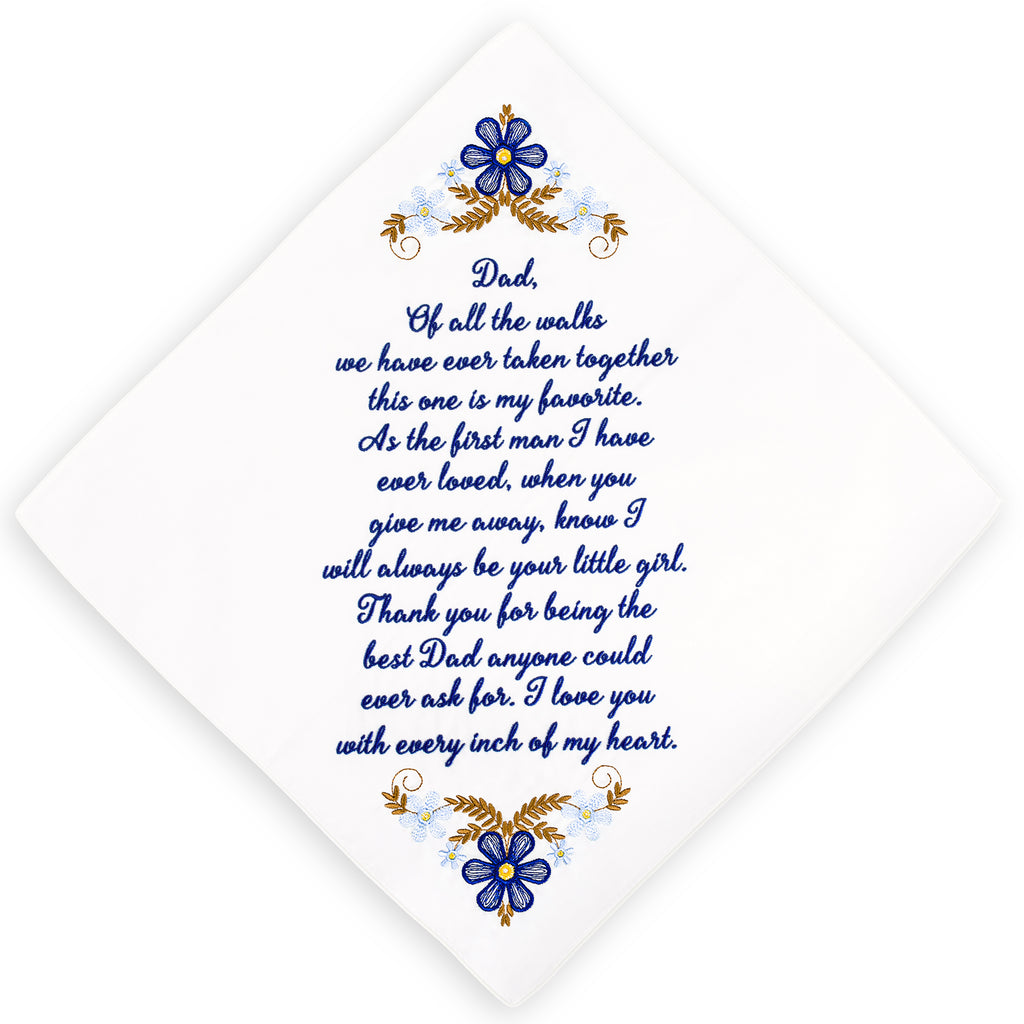 The Original “Happy Tears” Dad Wedding Handkerchief