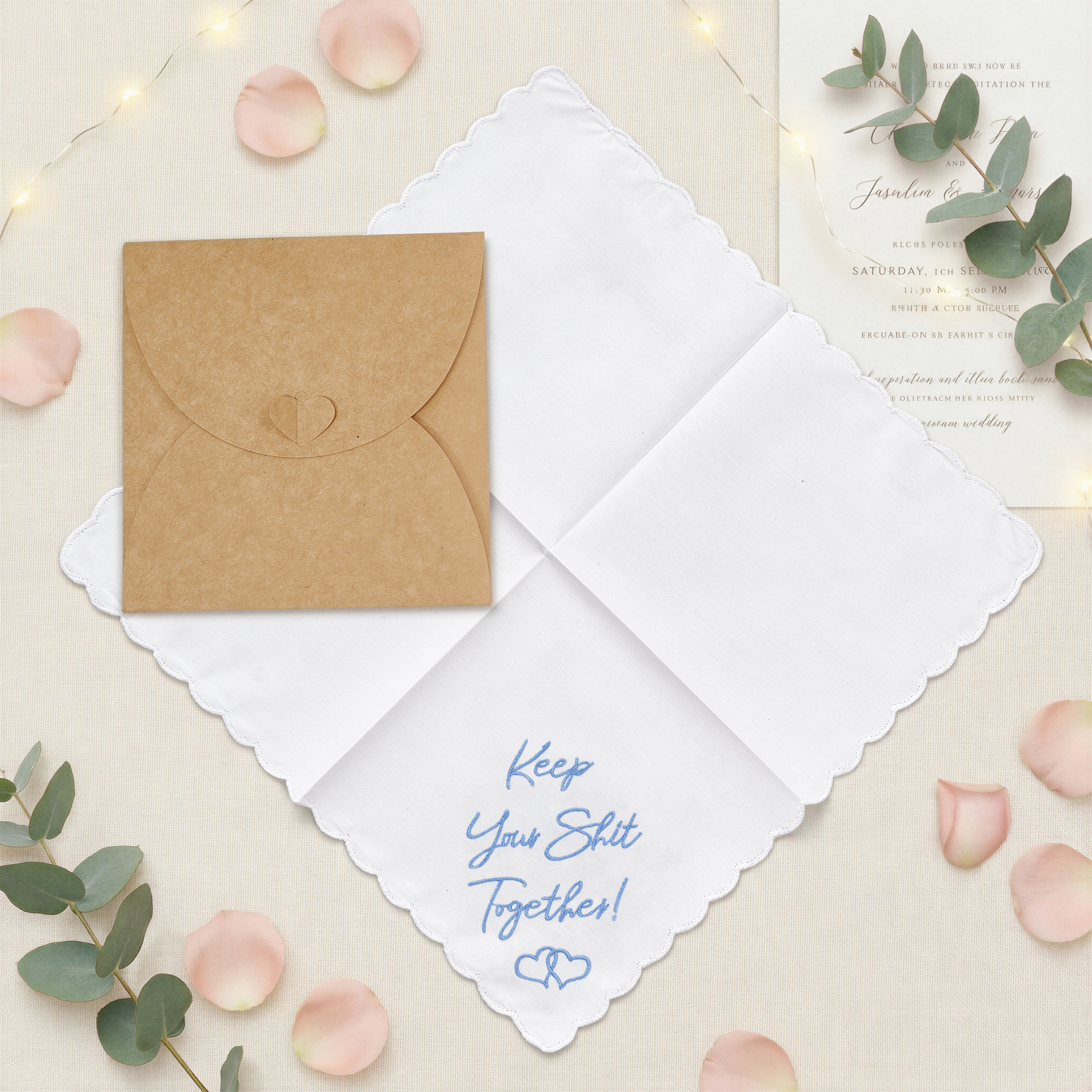 The Original "Keep Your Sh*t Together" Mother of the Bride Handkerchief