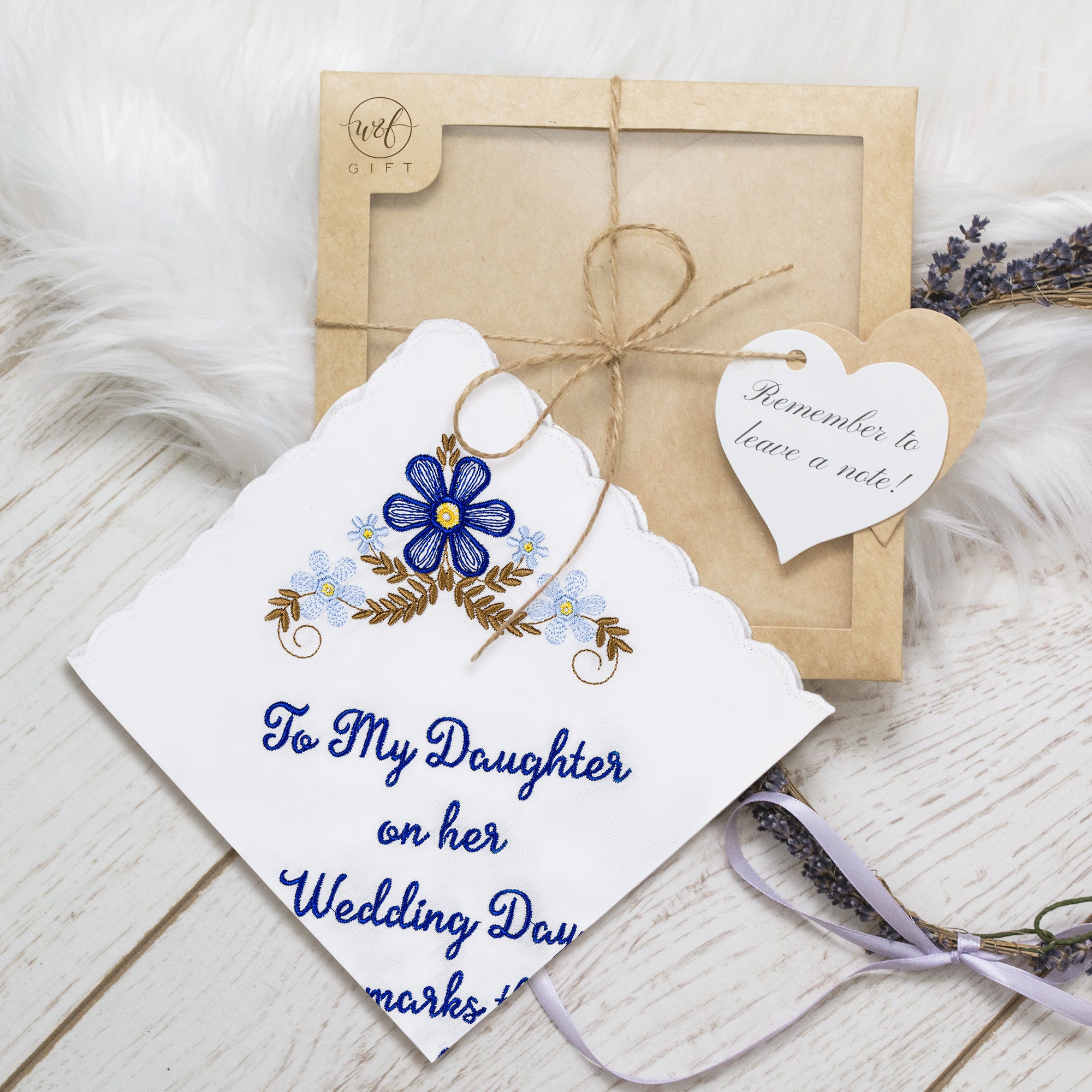 The Original “Happy Tears” To My Daughter Wedding Handkerchief