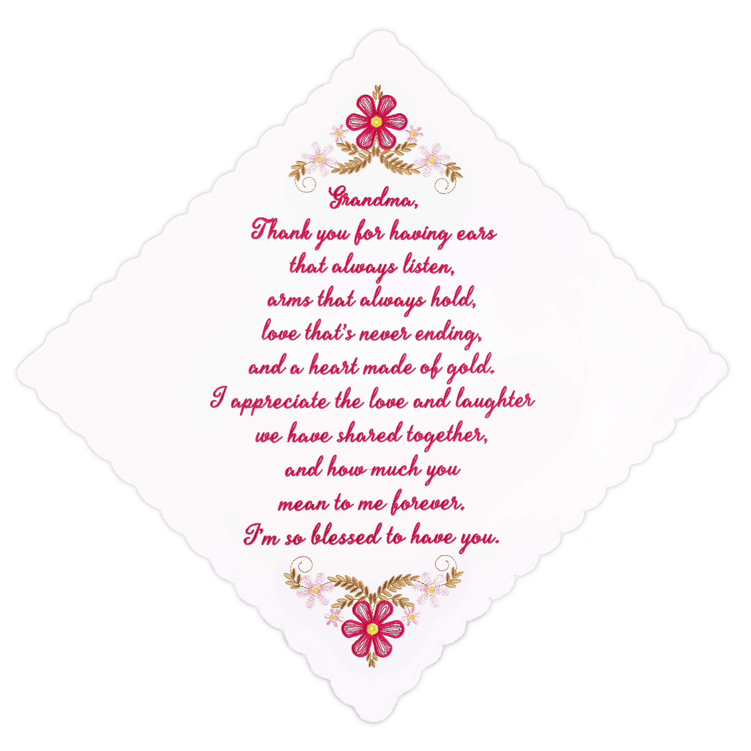 The Original “Happy Tears” Grandma Wedding Handkerchief