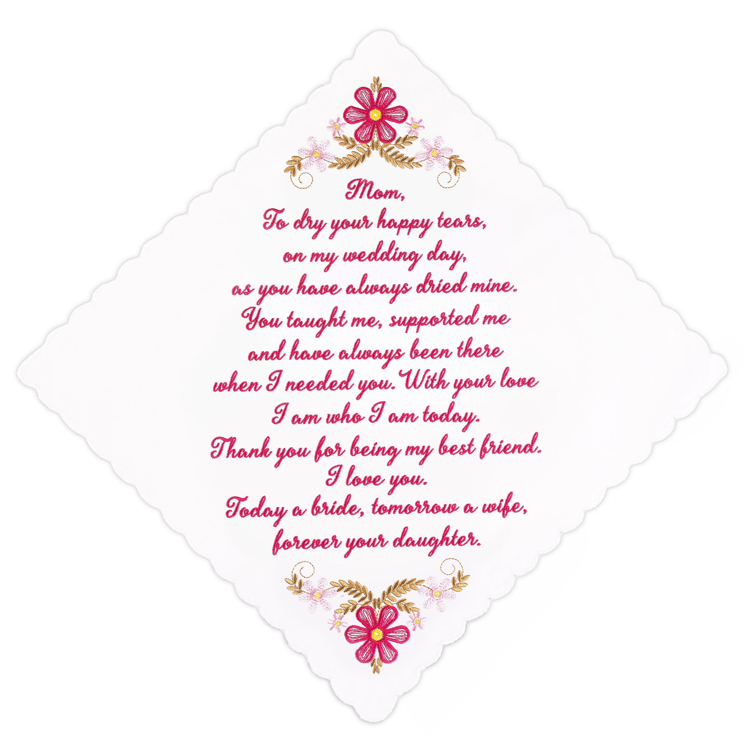 The Original “Happy Tears” Mom Wedding Handkerchief