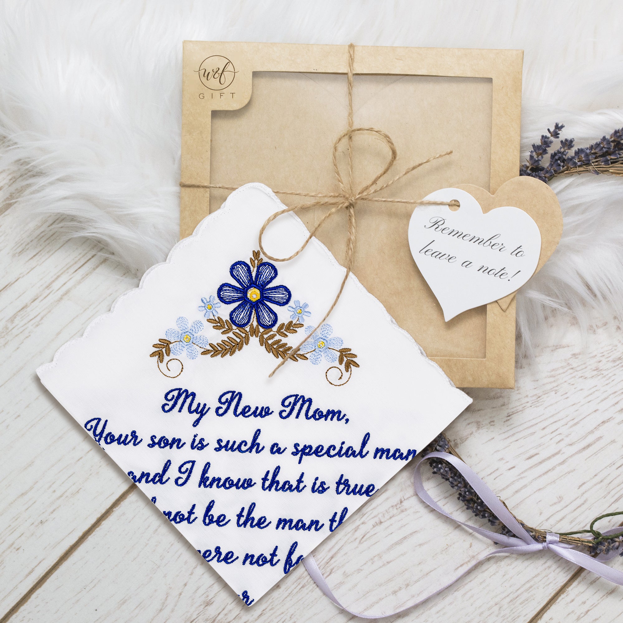 The Original “Happy Tears” New Mom (Blue) Wedding Handkerchief