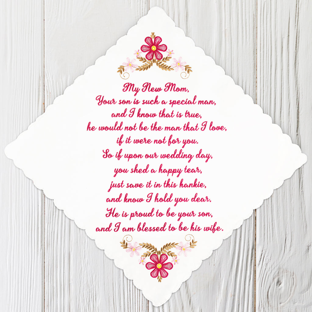 The Original “Happy Tears” New Mom Wedding Handkerchief