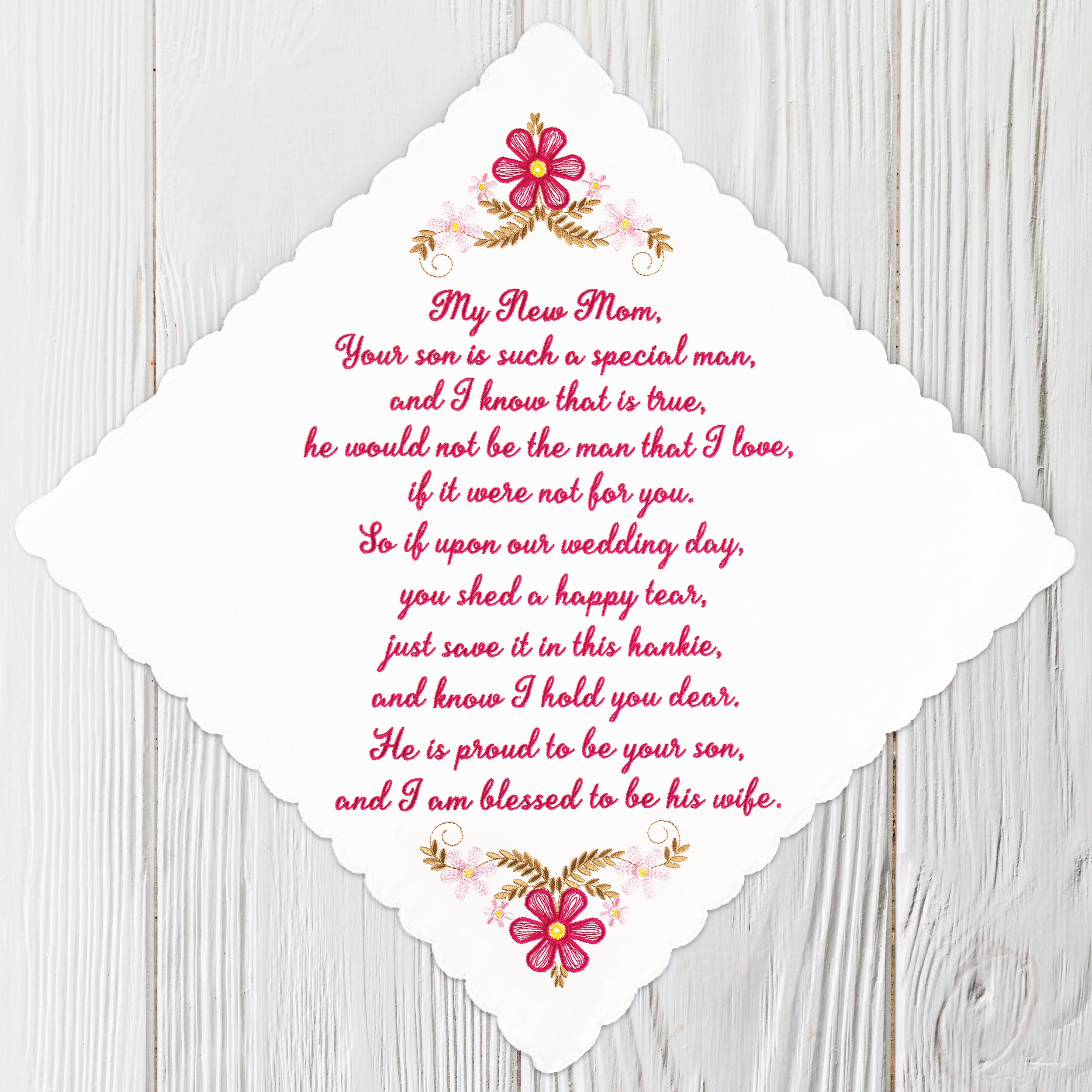 The Original “Happy Tears” New Mom Wedding Handkerchief