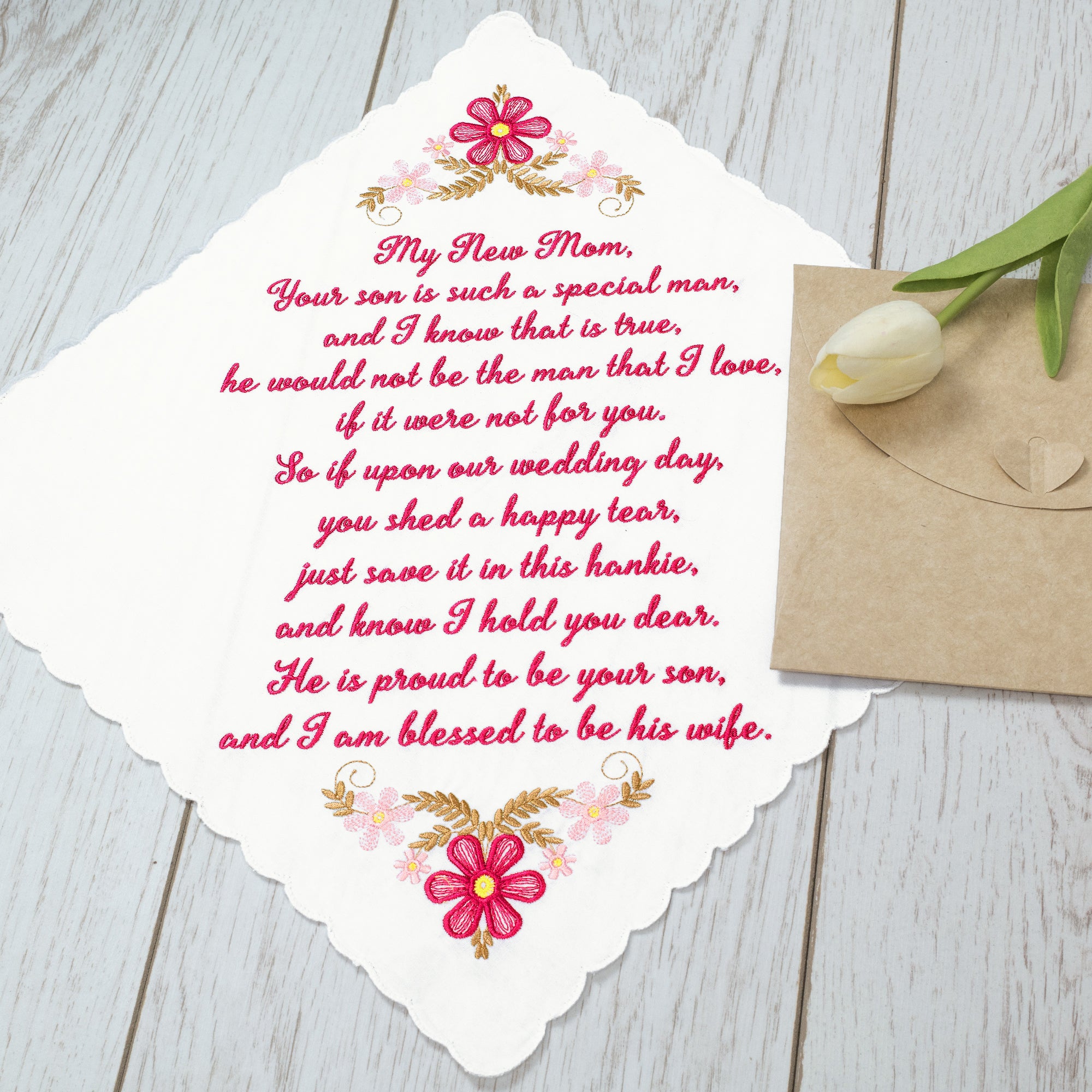 The Original “Happy Tears” New Mom Wedding Handkerchief