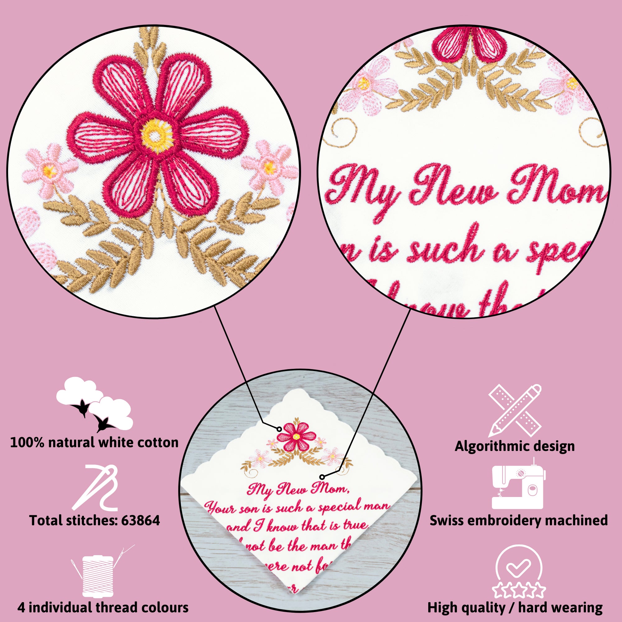 The Original “Happy Tears” New Mom Wedding Handkerchief