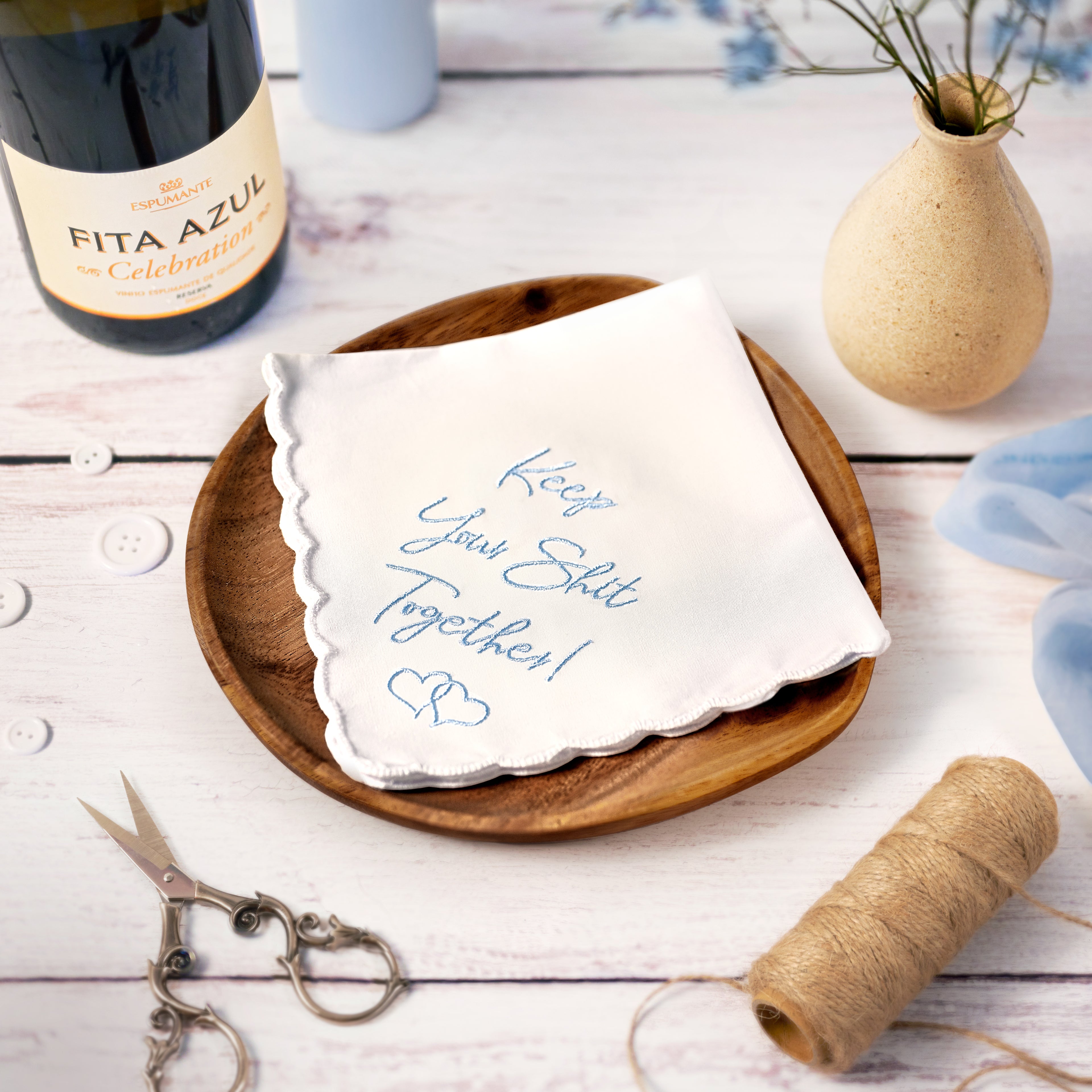 The Original "Keep Your Sh*t Together" Mother of the Bride Handkerchief